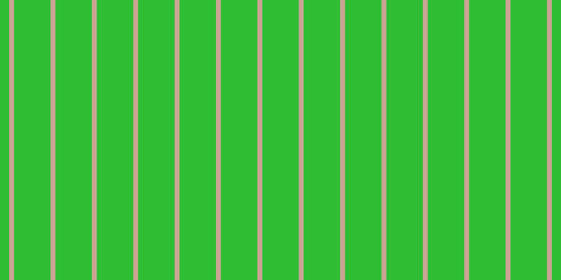 #2fbd34, #caa393 vertical lines, seven pixels wide, fifty-two pixels apart