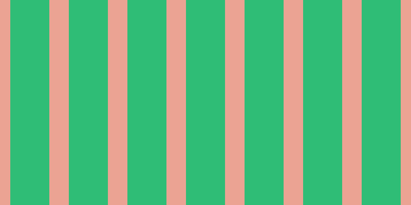 #2fbd76, #eba393 vertical lines, thirty-eight pixels wide, seventy-six pixels apart