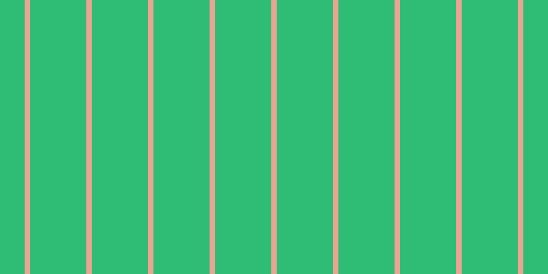 #2fbd76, #eba393 vertical lines, eight pixels wide, eighty-two pixels apart