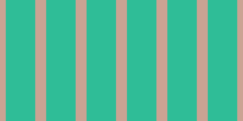 #2fbd97, #caa393 vertical lines, thirty-six pixels wide, ninety-seven pixels apart
