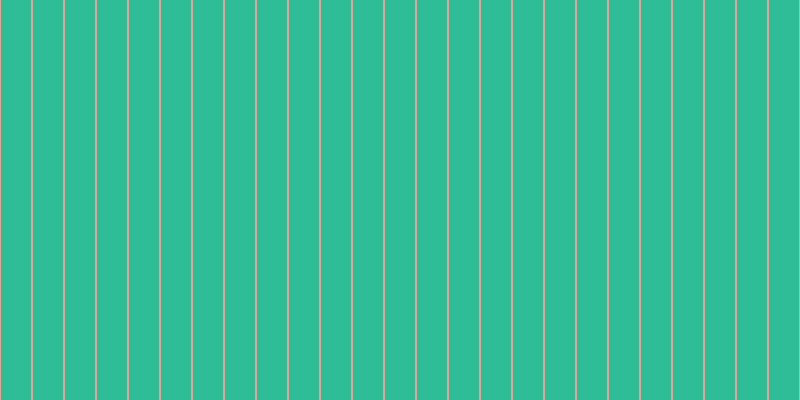 #2fbd97, #eba393 vertical lines, two pixels wide, thirty pixels apart