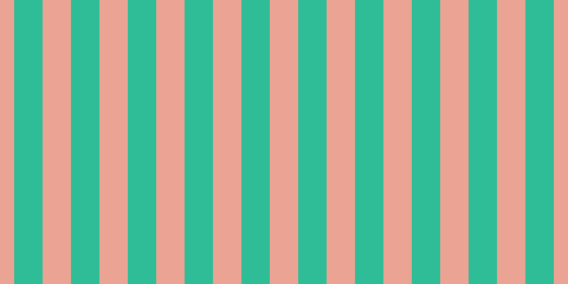 #2fbd97, #eba393 vertical lines, forty pixels wide, forty pixels apart