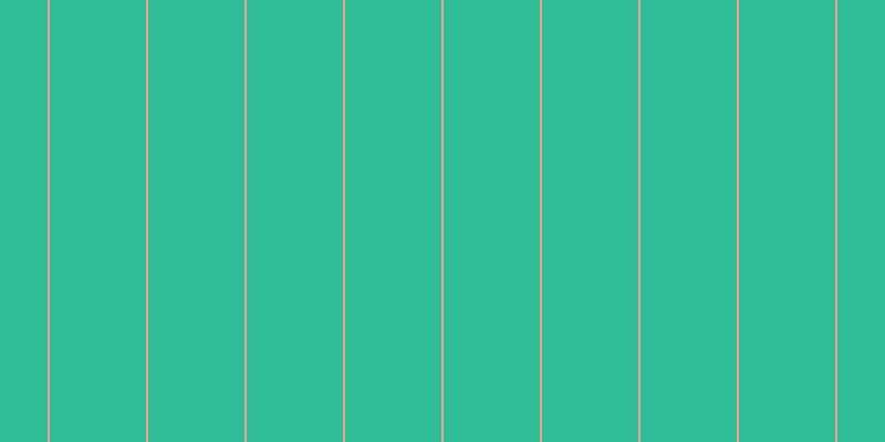 #2fbd97, #eba393 vertical lines, two pixels wide, eighty-seven pixels apart