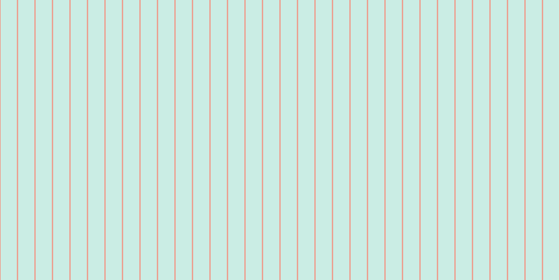#2fbd97 (25%), #eba393 vertical lines, two pixels wide, twenty-three pixels apart