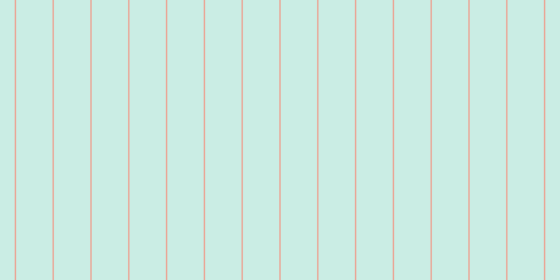 #2fbd97 (25%), #eba393 vertical lines, two pixels wide, fifty-two pixels apart