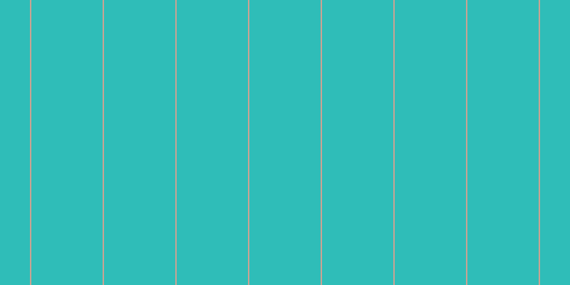 #2fbdb8, #caa393 vertical lines, two pixels wide, one hundred pixels apart