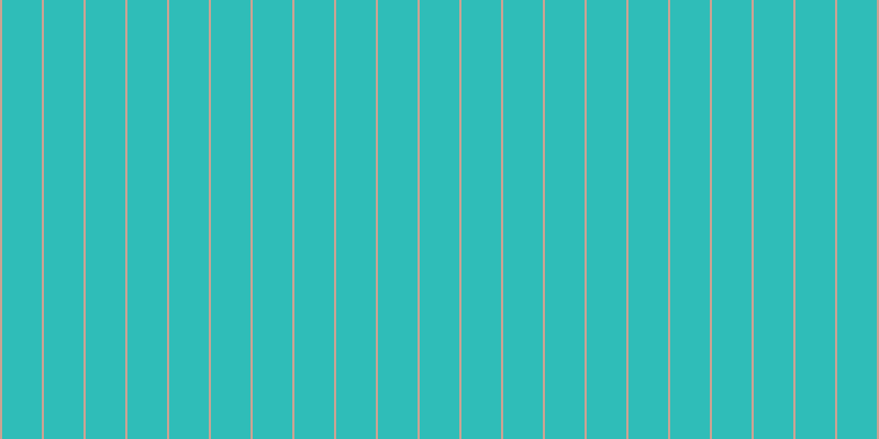 #2fbdb8, #caa393 vertical lines, two pixels wide, thirty-six pixels apart