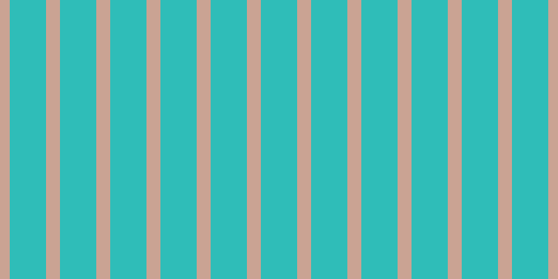 #2fbdb8, #caa393 vertical lines, twenty pixels wide, fifty-two pixels apart