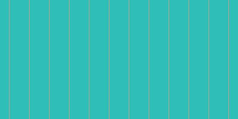 #2fbdb8, #caa393 vertical lines, two pixels wide, sixty-five pixels apart