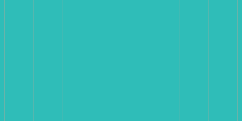 #2fbdb8, #caa393 vertical lines, two pixels wide, ninety-four pixels apart