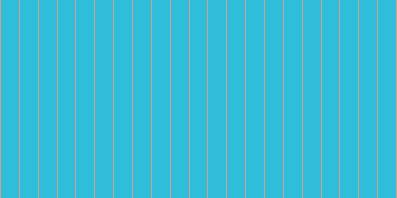 #2fbdd9, #caa393 vertical lines, two pixels wide, thirty-six pixels apart