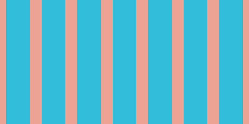 #2fbdd9, #eba393 vertical lines, thirty-eight pixels wide, seventy-six pixels apart