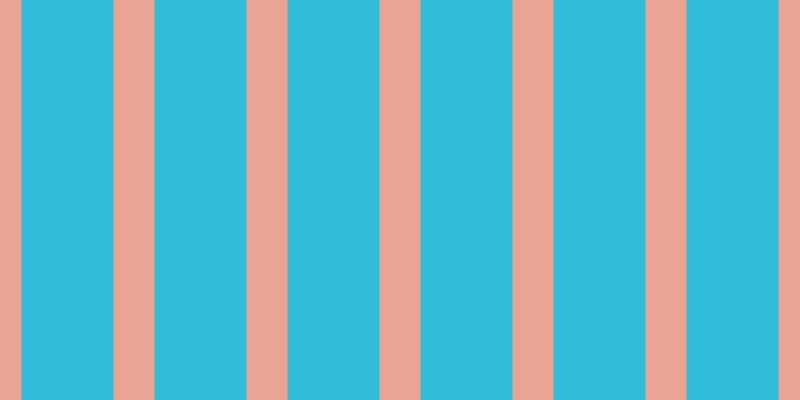 #2fbdd9, #eba393 vertical lines, forty-one pixels wide, ninety-two pixels apart