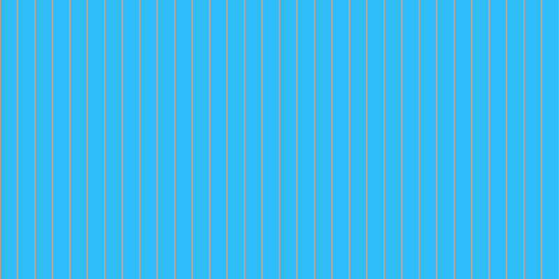 #2fbdfa, #caa393 vertical lines, two pixels wide, twenty-three pixels apart