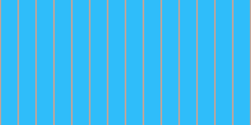 #2fbdfa, #caa393 vertical lines, five pixels wide, fifty-two pixels apart
