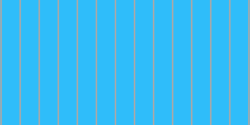 #2fbdfa, #caa393 vertical lines, four pixels wide, fifty-seven pixels apart