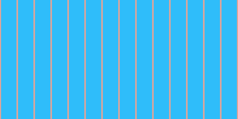 #2fbdfa, #eba393 vertical lines, five pixels wide, fifty-two pixels apart