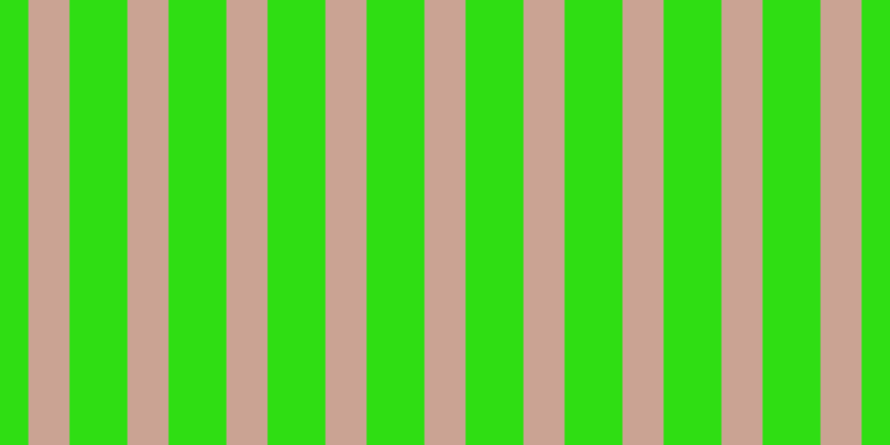 #2fde13, #caa393 vertical lines, thirty-seven pixels wide, fifty-two pixels apart