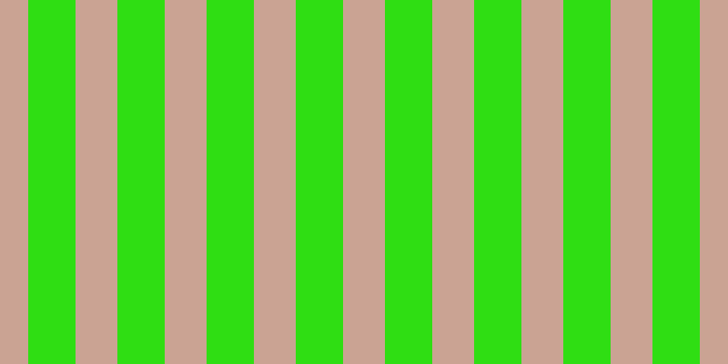 #2fde13, #caa393 vertical lines, forty-six pixels wide, fifty-two pixels apart