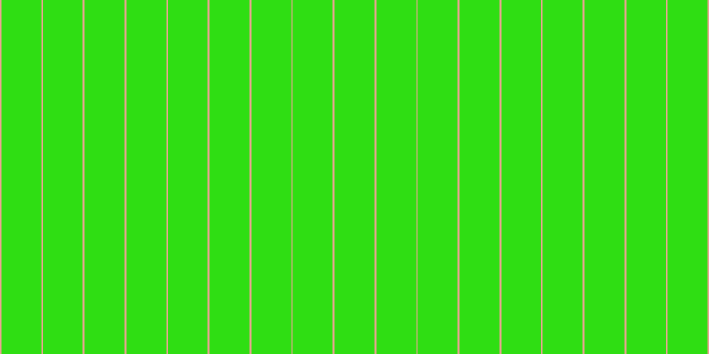#2fde13, #eba393 vertical lines, two pixels wide, forty-five pixels apart