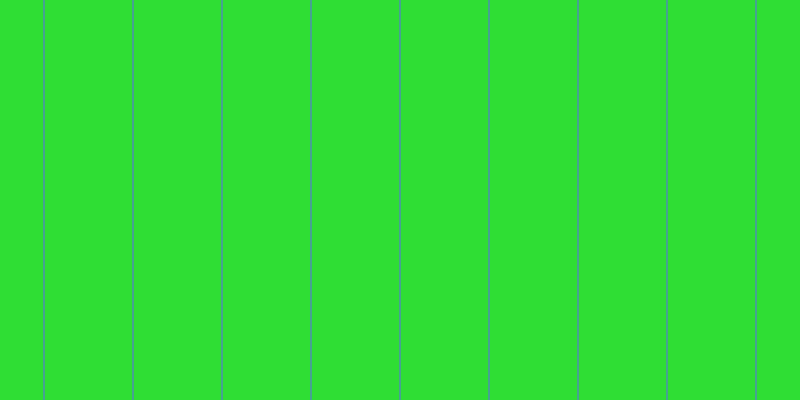 #2fde34, #46a393 vertical lines, two pixels wide, eighty-seven pixels apart