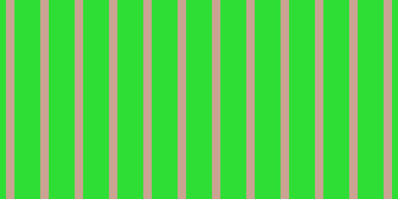 #2fde34, #caa393 vertical lines, seventeen pixels wide, fifty-two pixels apart