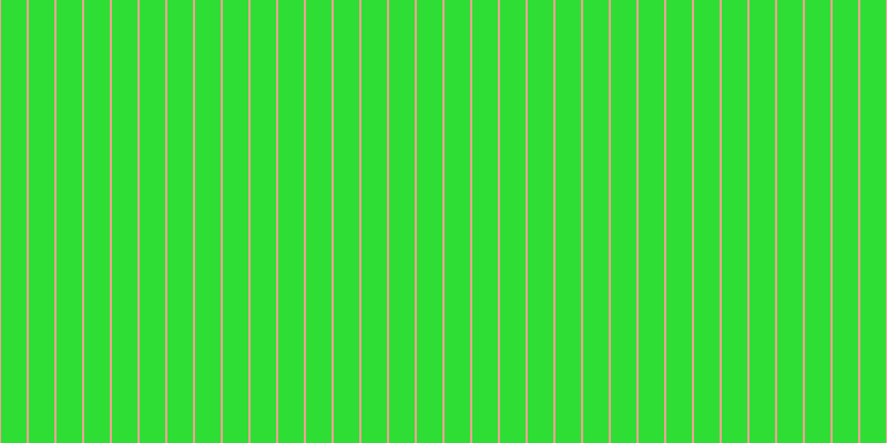 #2fde34, #eba393 vertical lines, two pixels wide, twenty-three pixels apart