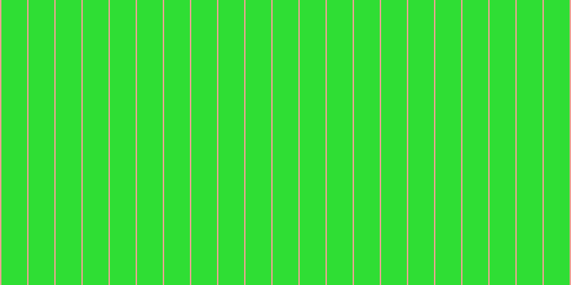#2fde34, #eba393 vertical lines, two pixels wide, thirty-six pixels apart