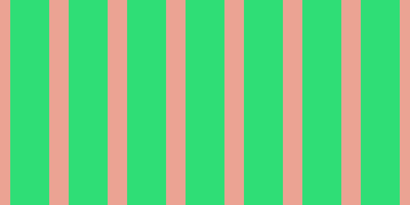 #2fde76, #eba393 vertical lines, thirty-eight pixels wide, seventy-six pixels apart