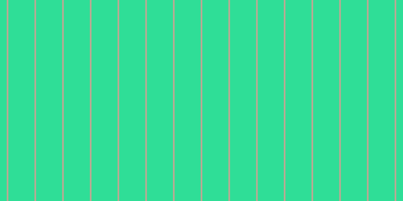 #2fde97, #caa393 vertical lines, three pixels wide, fifty-two pixels apart