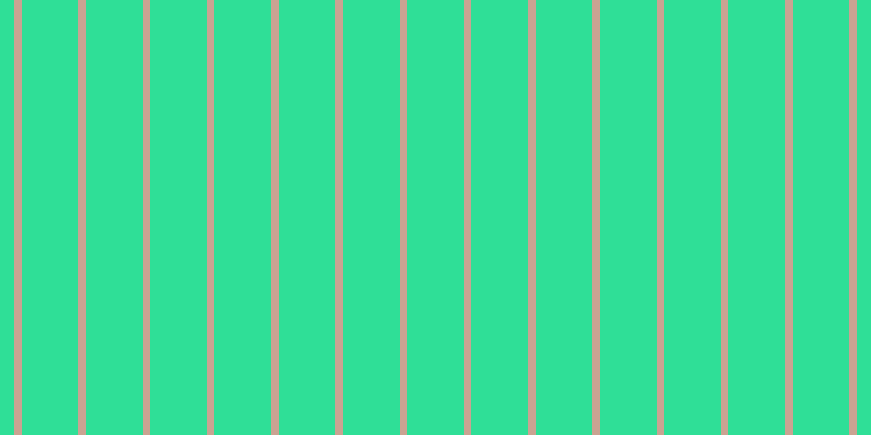 #2fde97, #caa393 vertical lines, seven pixels wide, fifty-two pixels apart