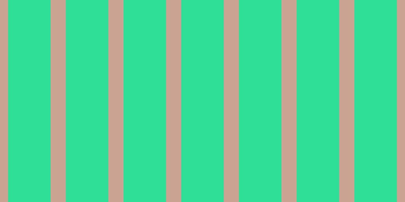 #2fde97, #caa393 vertical lines, thirty pixels wide, eighty-four pixels apart
