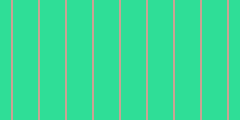 #2fde97, #caa393 vertical lines, six pixels wide, eighty-four pixels apart
