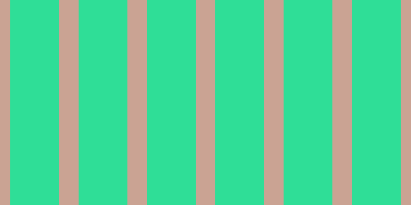 #2fde97, #caa393 vertical lines, thirty-eight pixels wide, ninety-five pixels apart