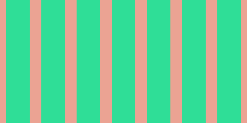 #2fde97, #eba393 vertical lines, thirty-eight pixels wide, seventy-six pixels apart