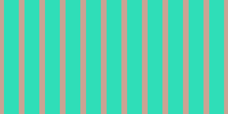 #2fdeb8, #caa393 vertical lines, twenty pixels wide, fifty-two pixels apart