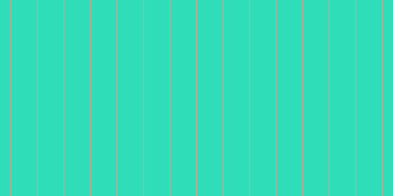 #2fdeb8, #caa393 vertical lines, two pixels wide, fifty-two pixels apart