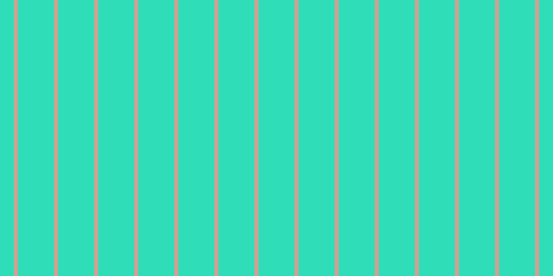 #2fdeb8, #caa393 vertical lines, six pixels wide, fifty-two pixels apart