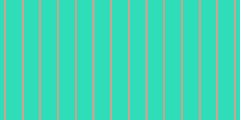 #2fdeb8, #caa393 vertical lines, seven pixels wide, fifty-two pixels apart