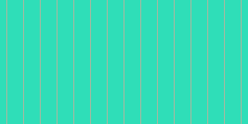 #2fdeb8, #eba393 vertical lines, two pixels wide, fifty-two pixels apart