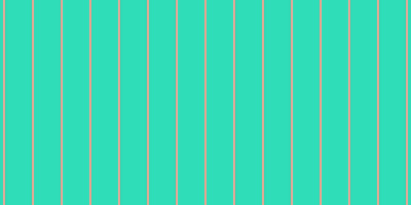 #2fdeb8, #eba393 vertical lines, four pixels wide, fifty-two pixels apart