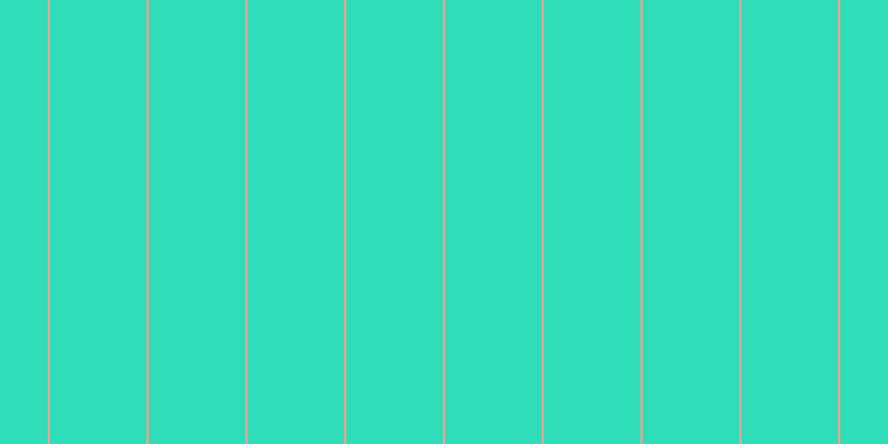 #2fdeb8, #eba393 vertical lines, two pixels wide, eighty-seven pixels apart