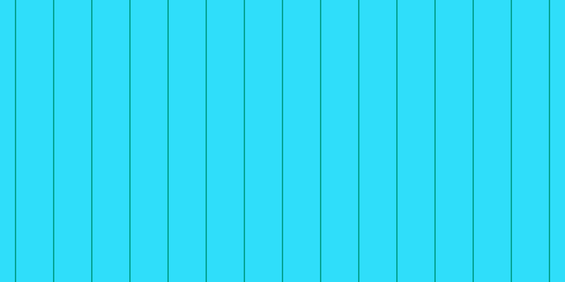 #2fdefa, #04a393 vertical lines, two pixels wide, fifty-two pixels apart