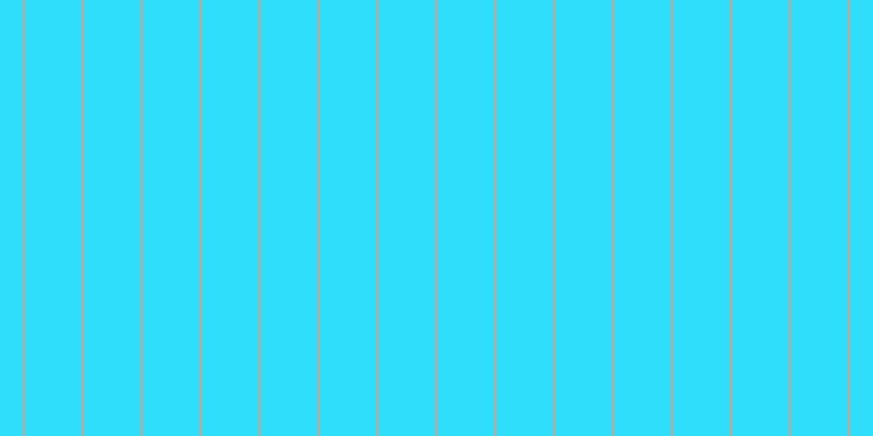 #2fdefa, #caa393 vertical lines, two pixels wide, fifty-two pixels apart
