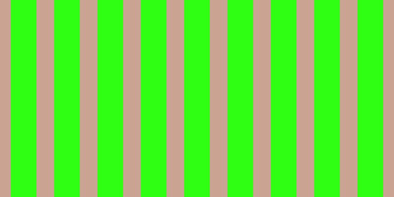 #2fff13, #caa393 vertical lines, thirty-six pixels wide, fifty-two pixels apart