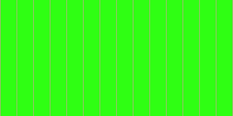 #2fff13, #caa393 vertical lines, two pixels wide, fifty-five pixels apart