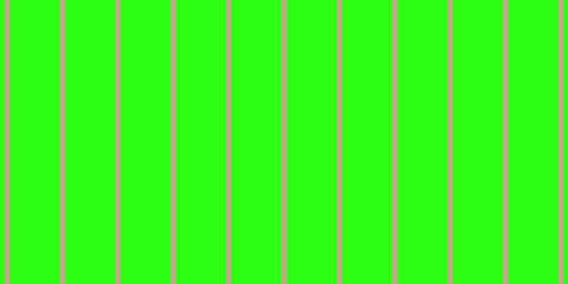 #2fff13, #caa393 vertical lines, seven pixels wide, seventy-one pixels apart