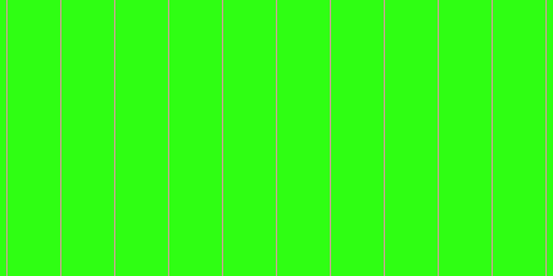 #2fff13, #caa393 vertical lines, two pixels wide, seventy-six pixels apart