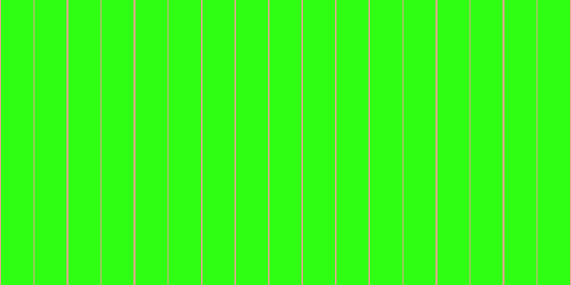#2fff13, #eba393 vertical lines, two pixels wide, forty-five pixels apart