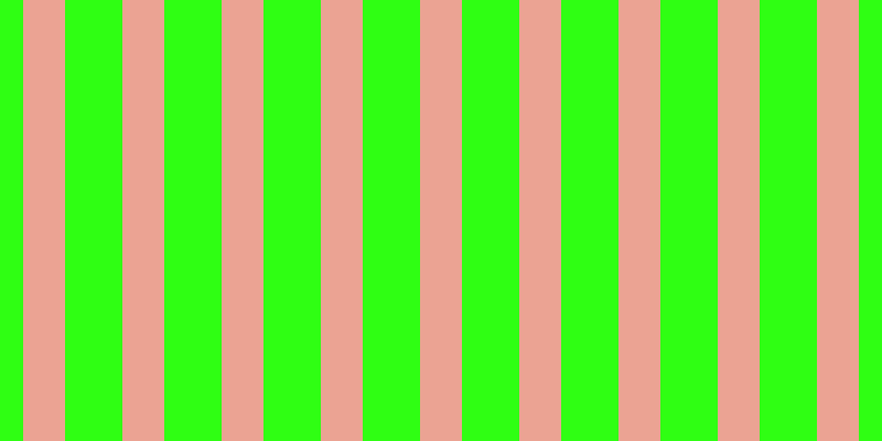#2fff13, #eba393 vertical lines, thirty-eight pixels wide, fifty-two pixels apart